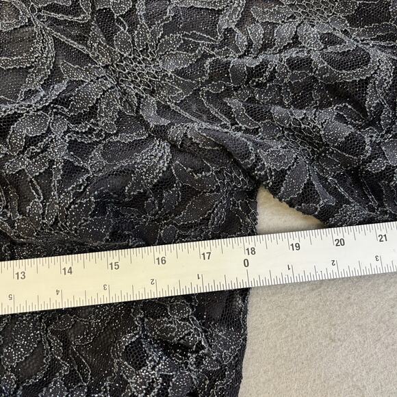 XSCAPE Full Length Dress Womens 18W Gray Lace Zip Lined Evening Gown Orig $300 - Picture 4 of 10